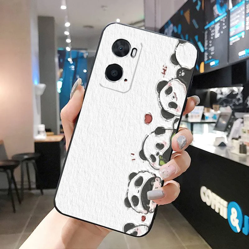 

Panda Phone Case For OPPO A78 A54S A17 A57S A74 A78 A91 A96 A94 Realme GT Master X3SuperZoom Reno 7 10 11 pro