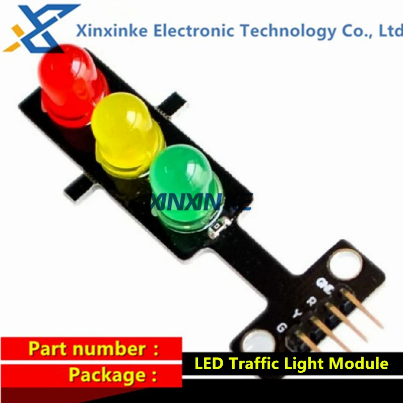 

10PCS LED Traffic Light Module 5V Traffic Light Emitting Module Signal Light Electronic Module
