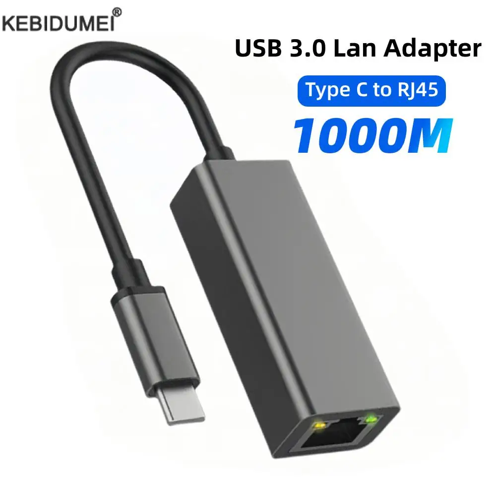 1000Mbps USB Gigabitowa przewodowa karta sieciowa USB 3.0 do RJ45 Ethernet Lan Adapter do notebooka MacBook Xiaomi Mi Box Nintendo Switch