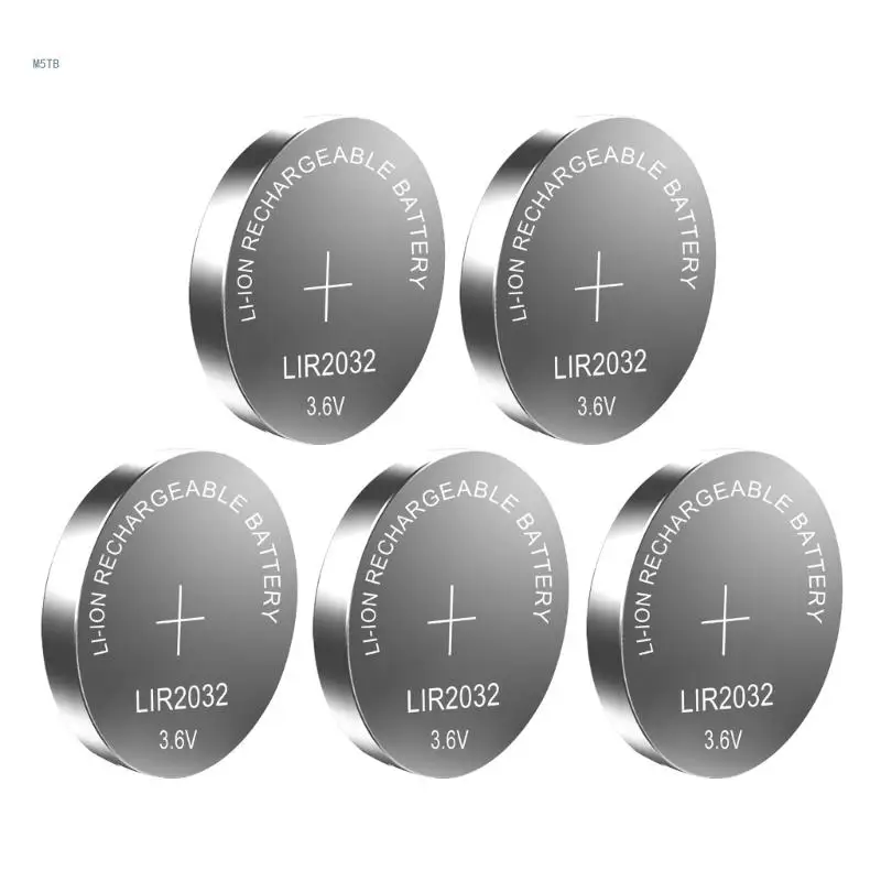 Set of 5/10/15/20/25/30pcs LIR2032 Lithium Rechargeable Batteries Button Cell Dropship