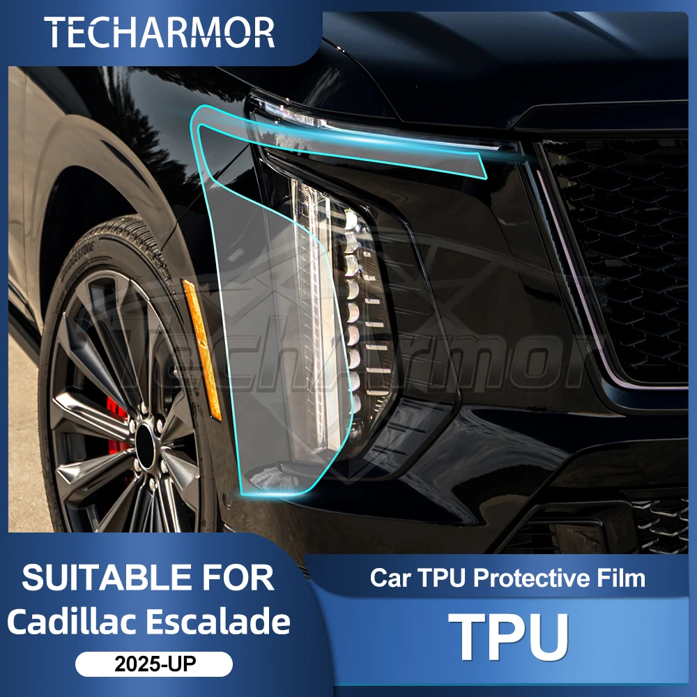 TPU-Autoscheinwerfer-Schutzfolie für Cadillac Escalade 2025 2026 Transport & Smoke Anti-Scratch Auto Externe Zubehörteile