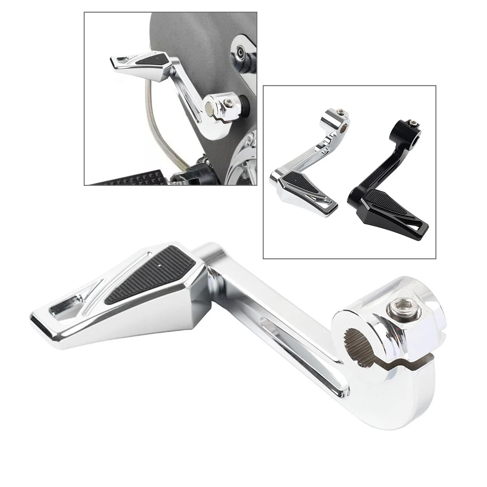 CNC Mid Control Shift Lever w/ Shifter Peg Footrest For Harley Davidson Sportster XL883 1200 2004-2022 Black/Chrome