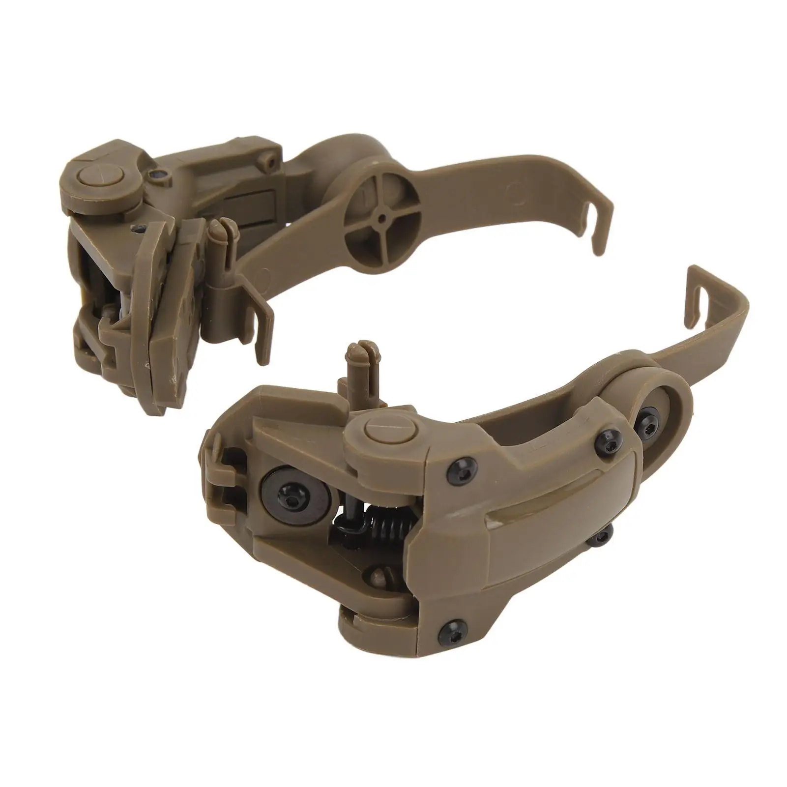 Adjustable Nylon Headset  Mount Bracket Lightweight Multi Angle Rotation Helmet Adapter for Tactical Gear