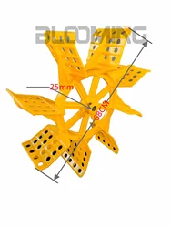 D68CM  PVC Aquaculture fish shrimp pond farming Aerator accessories impeller