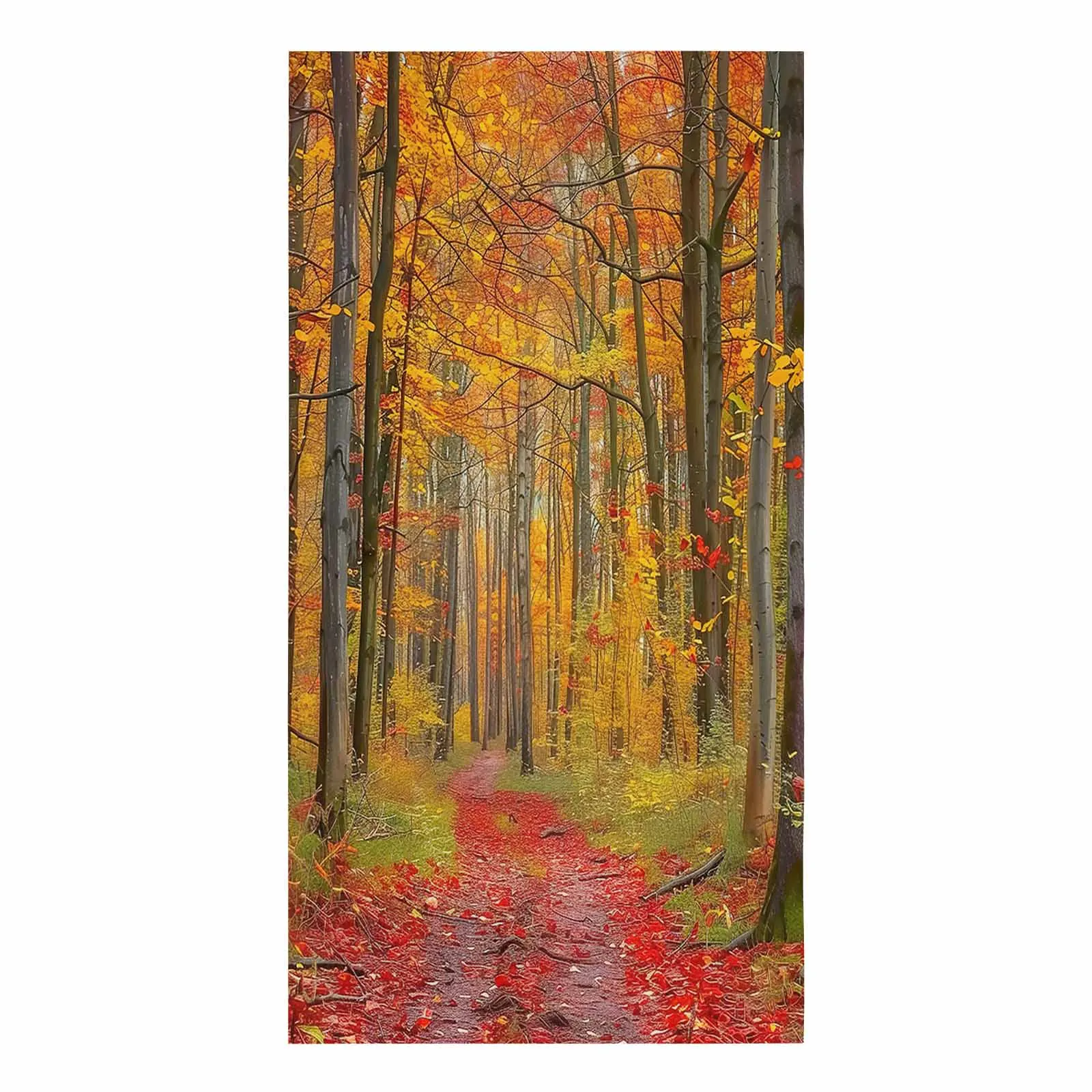 Autumn Forest Fallen Leaves Microfiber Towel Absorbent Kitchen Cleaning Cloth Dish Towel Household Cleaning Towel