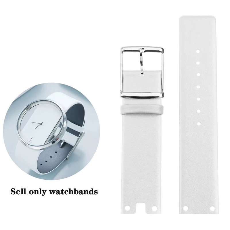 Pulseira de Couro Genuíno para Relógio CK K94231 K9423101 K9423107 Durável e Macia para Relógio Calvin Klein 22mm