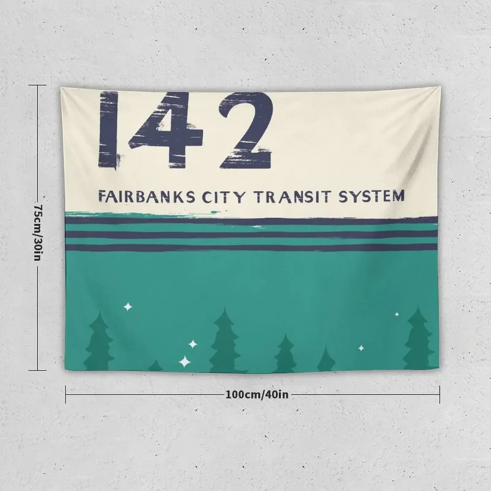 Fairbanks city transit system Magic Bus 142Type Design Tapestry Outdoor Decor Home Decorations Tapestry