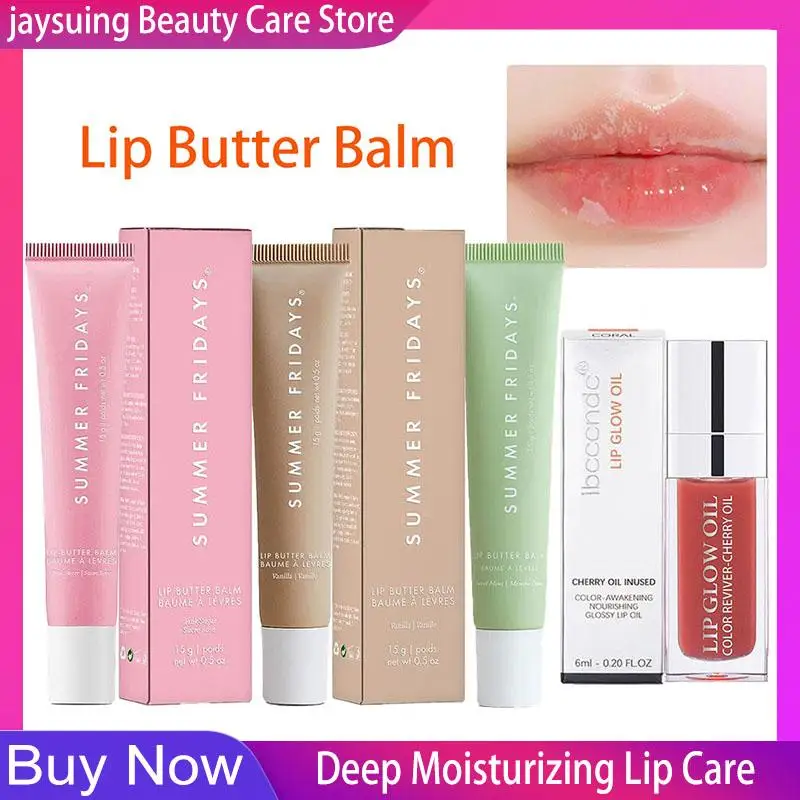 Summer Fridays Deep Moisturizing Lip Glaze Smoothing Lip Lines Long Lasting Nourishment Lip Balm Daily Makeup Lip Care