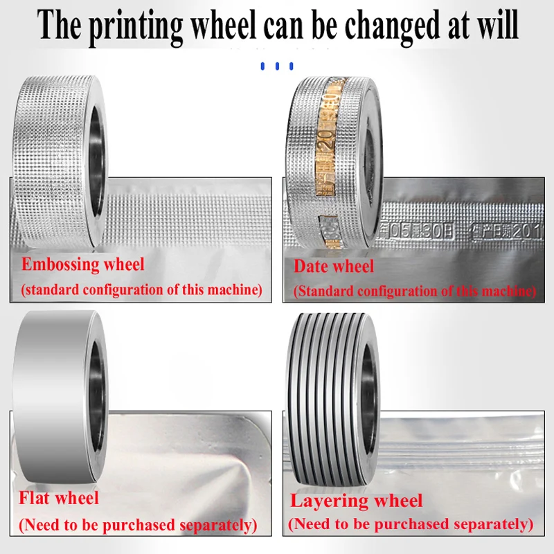 Sellador de banda Horizontal, detergente para alimentos congelados, harina, té, café, bolsa de película plástica, máquina de sellado de bolsas continuo