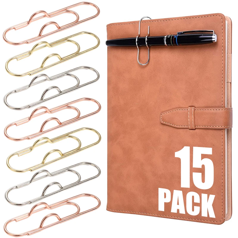 

Металлические зажимы-клипсы для ручек с защитой от потери, портативные закладки, фиксаторы для фото, заметок, билетов, канцелярские товары для офиса и школы