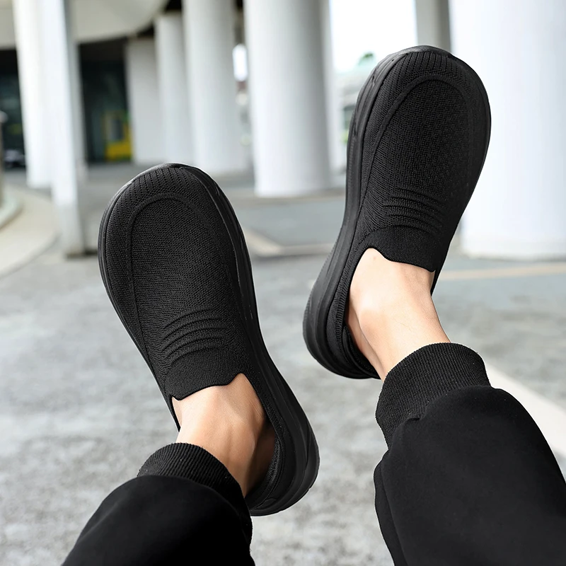 Men's Solid Color EVA Casual Shoe Lightweight Comfortable Single Sole Non-Tiring Footwear for Everyday Use Men's Shoes