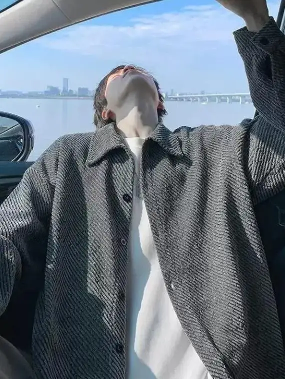 

Мужская теплая рубашка с длинным рукавом свободного кроя в американском стиле, повседневная, в стиле ретро, на пуговицах, из полиэстера, для молодежи, на каждый день