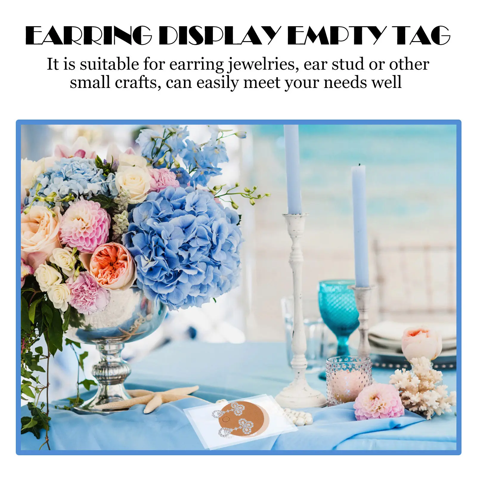 

100pcs Earring Display Cards Premium Paperboard Holders For Jewelry Ear Studs With Opp Bags Display Cards For Earrings