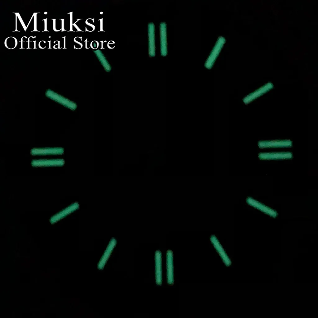 Miuksi 29mm watch dial luminous dial fit NH35 NH36 ETA2836 2824 Mingzhu DG2813 3804 Miyota 8215 821A Seagull 1612 movement