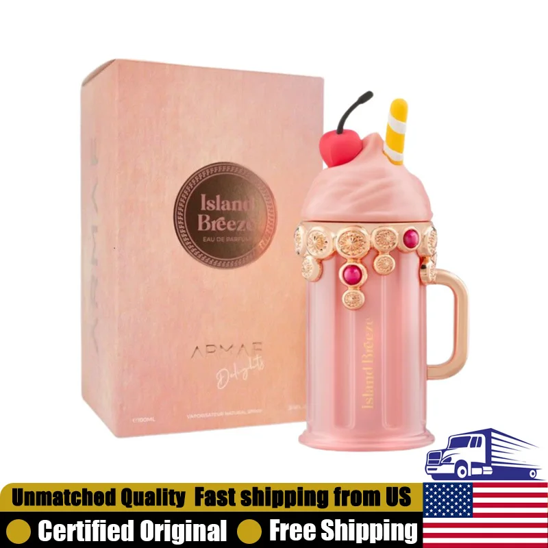

Armaf Island Breeze Eau de Parfum Spray 3.4 Oz New 2025 Long-Lasting Fruity Floral Unisex Pheromones Perfume Delights Collection