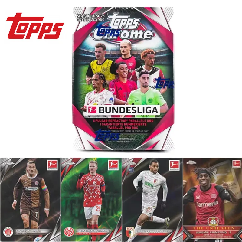 

Official Bundesliga Collectors Cards 2025 Topps Chrome Series Factory Sealed Premium Box Hunt for Rare Autograph Cards for Fans