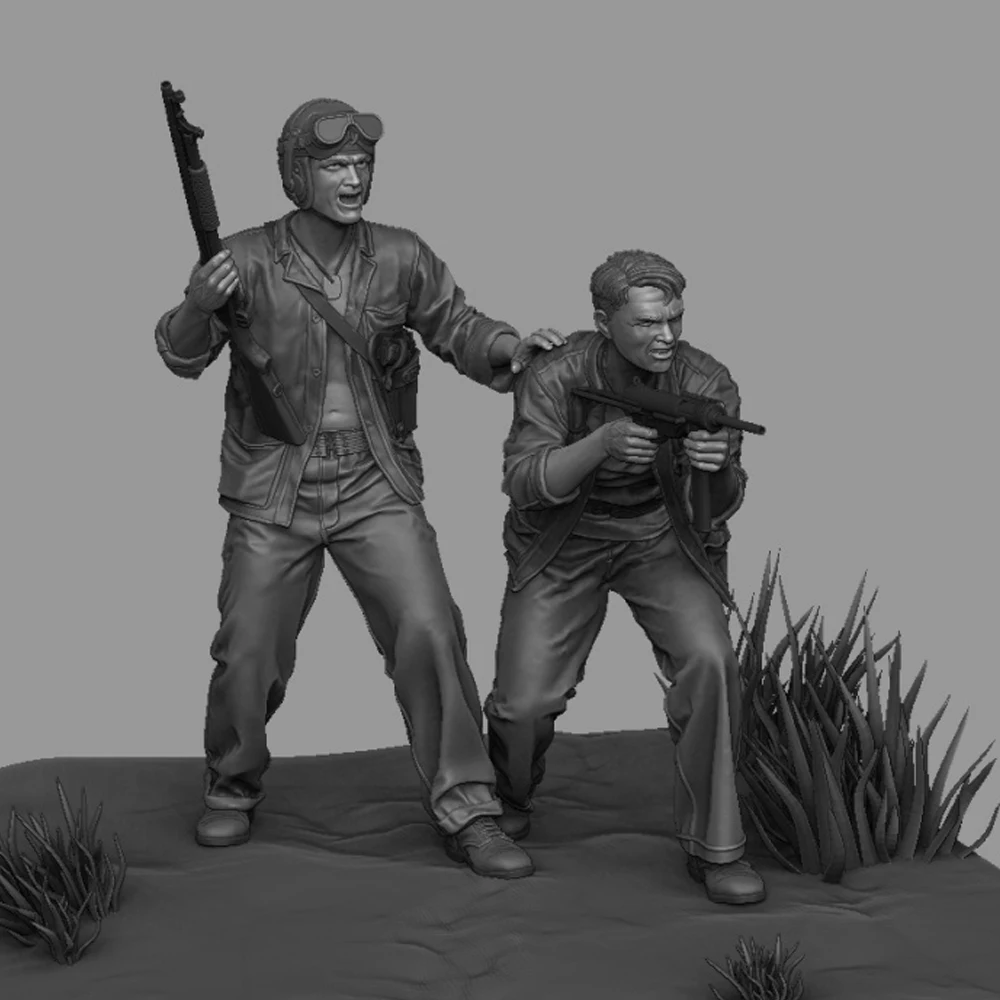 Армейский набор танков USMC 1/35, фигурка солдата из смолы, военные темы Второй мировой войны, комплект в разобранном и неокрашенном виде