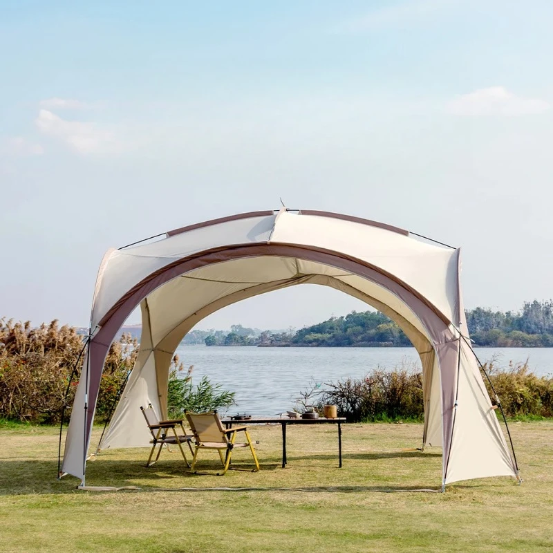 

Dome Canopy Large Tent Outdoor Extra Large Camping Awning Outdoor Sun Protection Hiking Rainproof Pavilion Anti-Mosquito