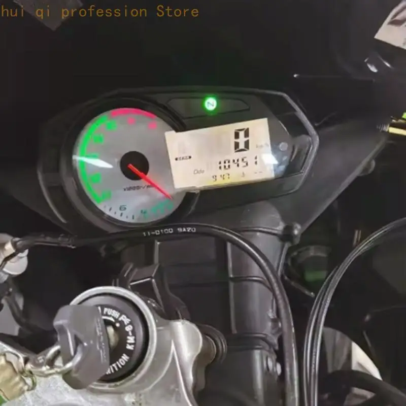 Einzelnes Motorrad-Instrumenten-LCD-Panel, rechteckige Armaturenbrett-Bildschirmkomponente für ZX6R 636 – Detail 2