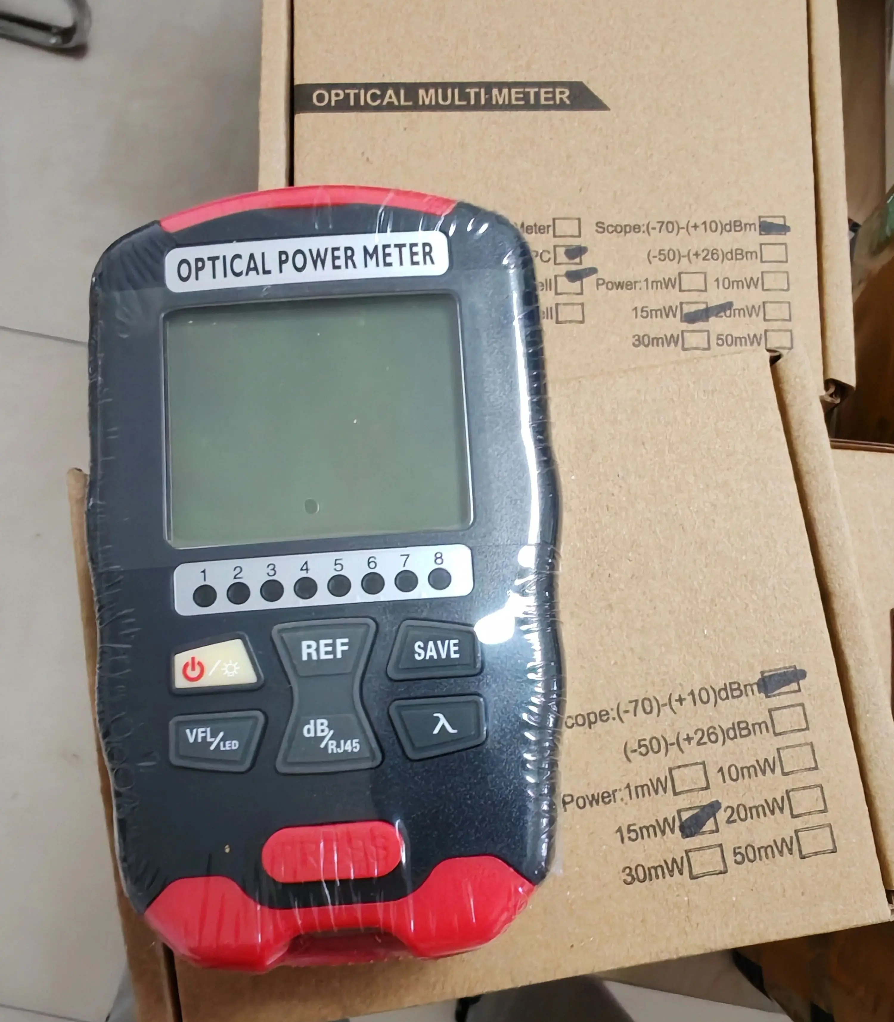 

AUA-D50 Mini 4-in1 Fiber Optic Cable Tester Optical Power Meter (-50~+26 OPM) Visual Fault Locator (1-50mw VFL) Network Test LED