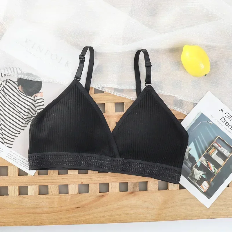 ผู้หญิงโยคะกีฬา Bras สามเหลี่ยมถ้วยชุดชั้นในผู้หญิง Breathable ห่อ Tube Top ความงามเซ็กซี่กลับปรับสลิง Bra Gym Vest
