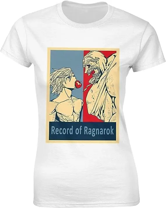 Record Anime of Ragnarok Shirt Women's Fashion Short Sleeve Cotton T Shirts Quick Dry Pattern Custom Tee Tops Black