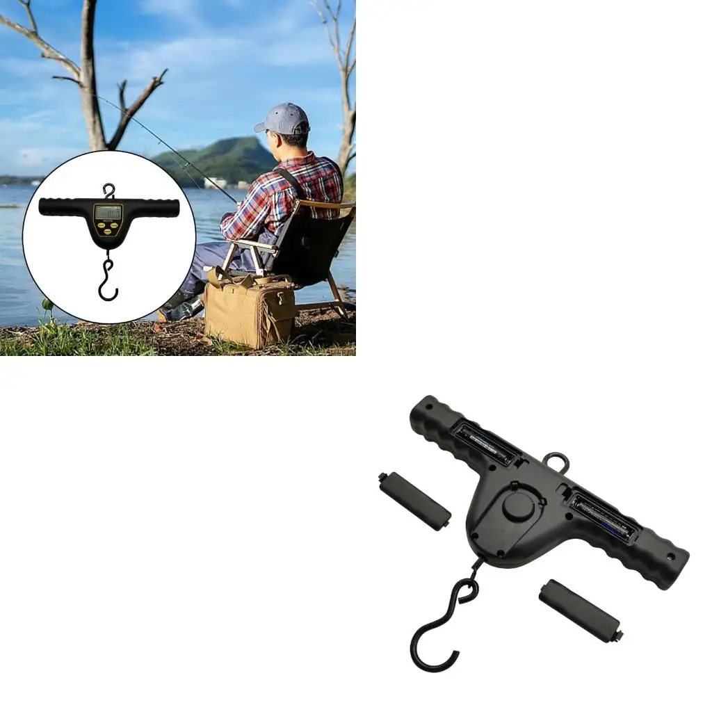 ميزان صيد ثقيل من النوع الثقيل 50 كجم، شاشة LCD كبيرة، إيقاف تلقائي للاستخدام في الهواء الطلق #1