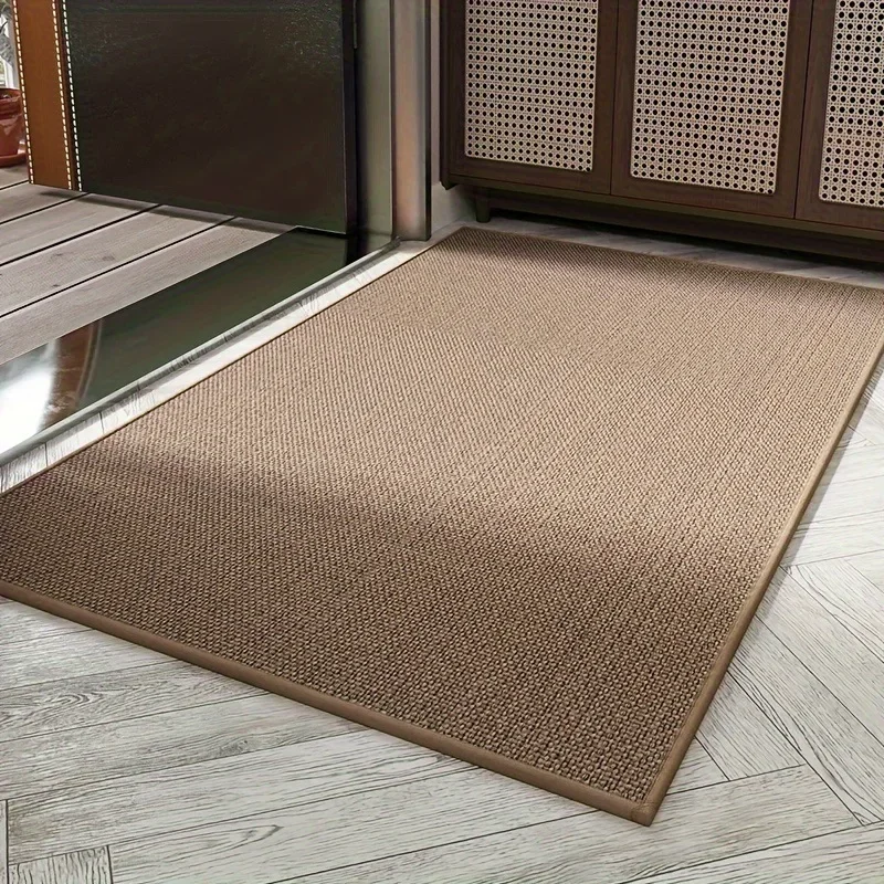 Entry door mat retro light luxury porch wear resistant non-slip foot mat home door dirty easy to take care of