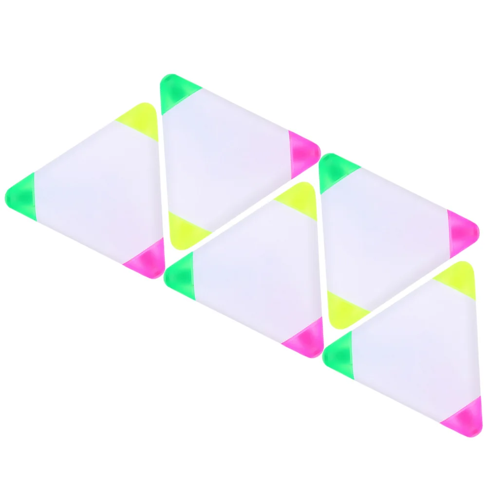 5 szt. Zakreślacze Kolorowe Pisaki Plastikowe Markery Jasne Kolory Do Pracy Szkolnej Scrapbookingu Podkreślania