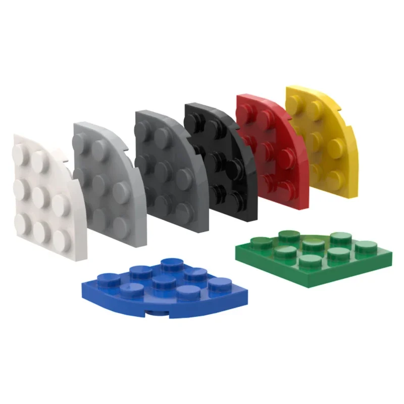 

10pcs MOC 30357 Plate Round Corner 3 X 3 for Building Blocks Parts DIY Educational Tech Parts Toys