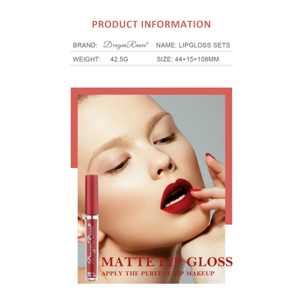 3 stks Fluwelen Matte Lippenstift Set Langdurige Waterdichte Lipgloss Non Transfer Naakt Non Stick Lip Glazuur Make-up Schoonheid Cosmetica