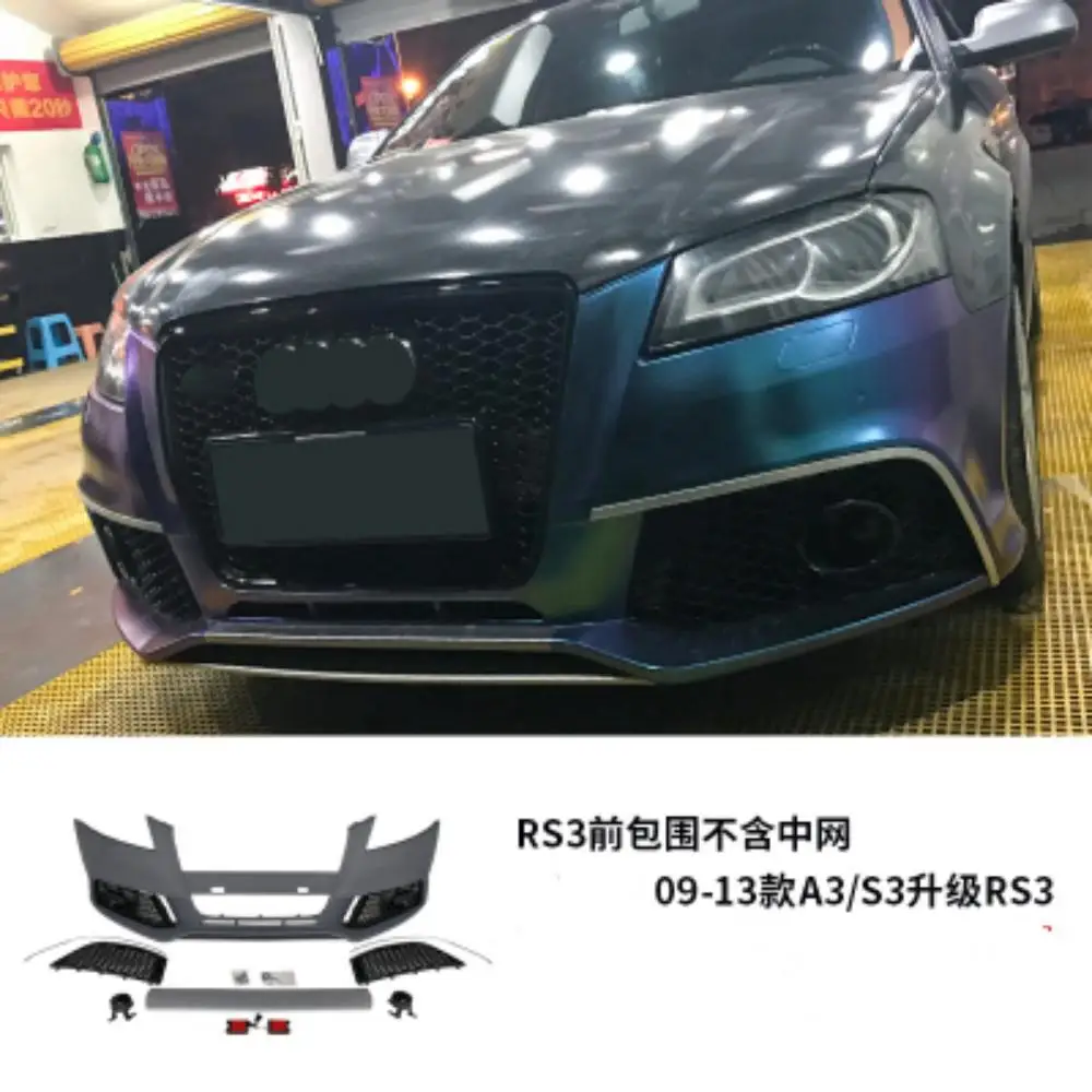 Car front bumper surrounded Radiato grille grill cover frame Body kit for Audi a3 09-13 modified rs3