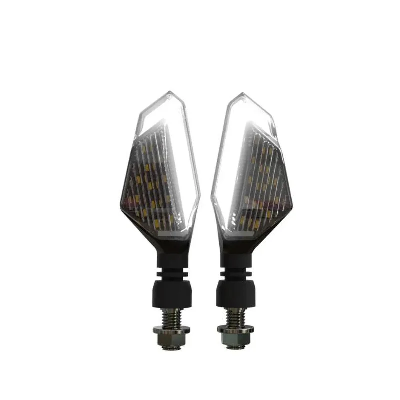 Pair of Motorcycle LED Turn Signal Driving Light Indicator for Kawasaki BMW Hayabusa Yamaha Honda