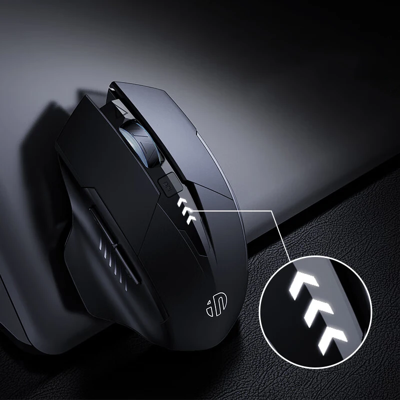 Mouse Sem Fio INPHIC A1 V2 Edição Gaming 12800DPI com Display de Nível de Bateria, Carregamento TIPO-C, Taxa de Polling de 1K, Adequado para PC e Lapt