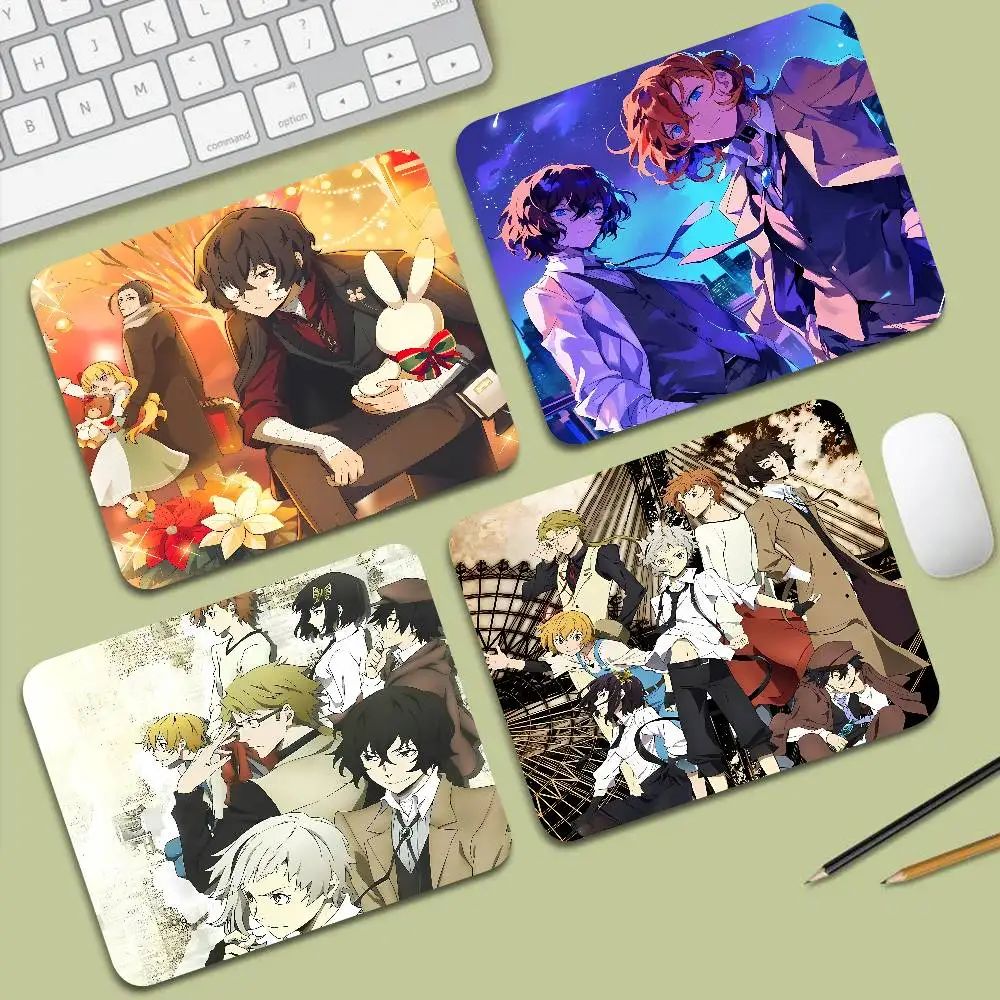 Mouse Pad Small Office Table Mats Computer Accessories Washable Non-slip Rubber With Precision Anime Mystery B-Bungo Stray Dogs