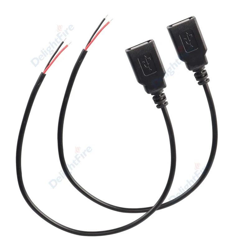 USB Power Cable Female Plug 15/30cm DIY Pigtail Cable For USB Equipment Installed DIY Replace Repair household appliances