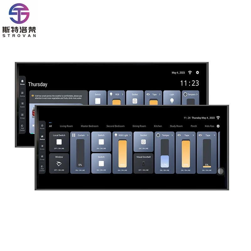 

12,3-дюймовый центральный контроллер умного дома на Android 11 с шлюзом Zigbee, аудиоусилителями и Bluetooth-панелью для музыки