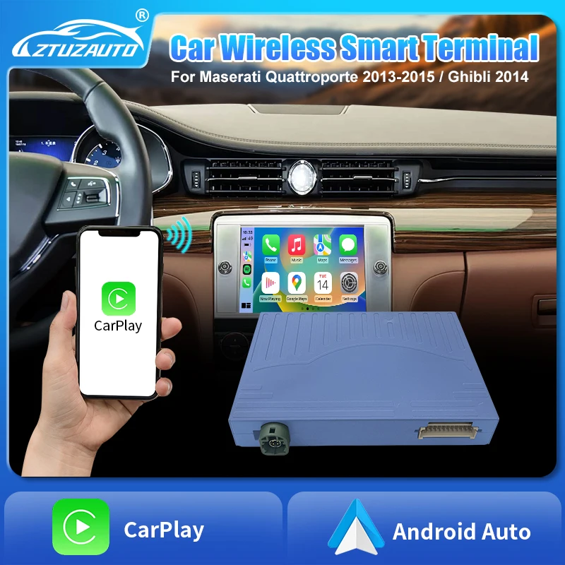 

Wireless Carplay Interface for Maserati Quattroporte Ghibli 2013-2015 Android Auto Mirror-Link AirPlay Touch Control Navigation