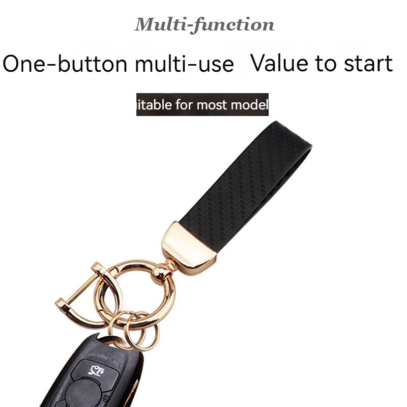 New Simple Leather Hand Rope Key Chain Pendant For Men And Women Business Pendant For Audi Toyota Honda Motorcycle