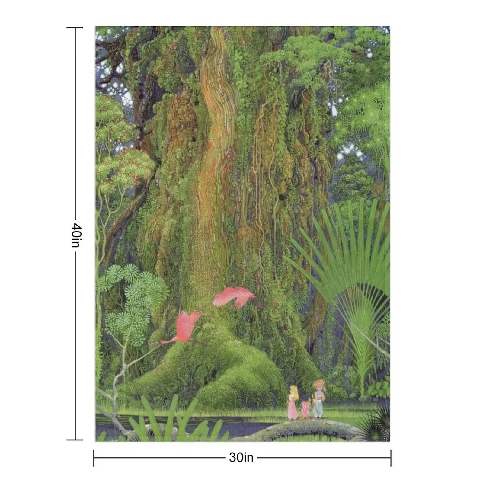 Secret of Mana Box Art Throw Blanket Winter beds Baby Bed covers anime Blankets