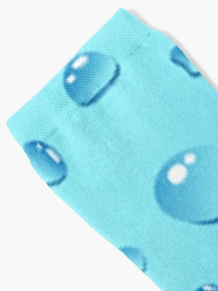 Blue Water Droplets Socks designer brand halloween Running winter Socks Man Women's