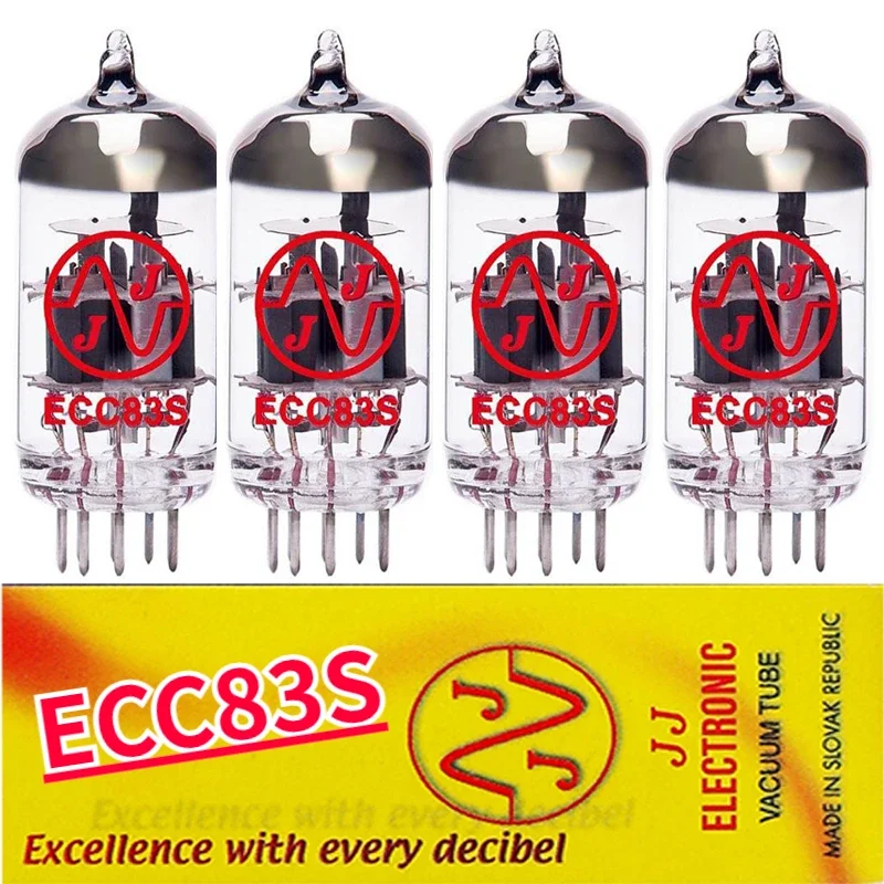 

JJ ECC83 ECC83S Vacuum Tube Replace 12AX7 6N4 Electronic Tube Amplifier Kit DIY Genuine Factory Matched Quad Audio Amplifier