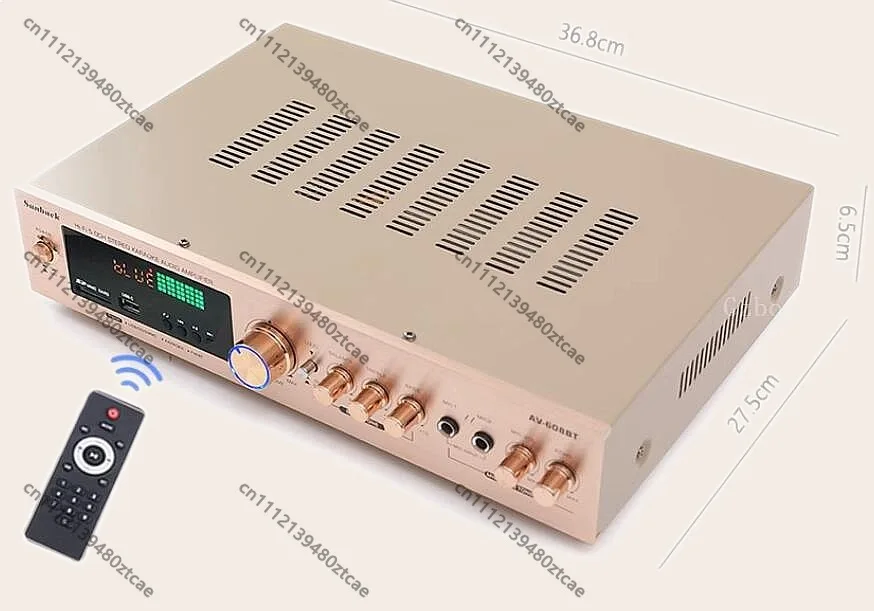 High Power Bluetooth Amplifier Home Karaoke Theater HiFi Stereo Surround Sound Subwoofer