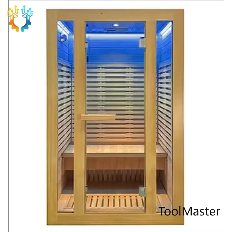 

【2026】2025 High Quality Modern Solid Wood Red Light Infrared Sauna Room Indoor Corner 2 People For Sale