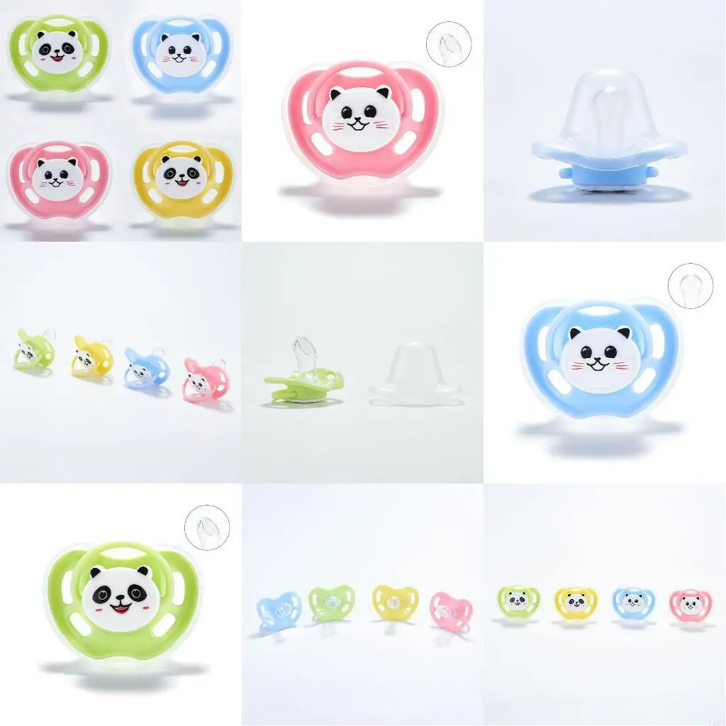 

Pacifier Newborn Dummy Nipples Silicone Pacifier Orthodontic Soother L8RB