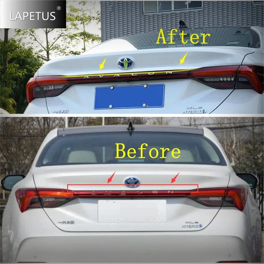 

Fit For Toyota Avalon 2019 - 2023 Car Rear Trunk Cover Tailgate Kit Hatch Door Molding Boot Garnish Stripes Exterior Accessories