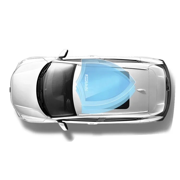 

5 Mil PET Explosion Proof Car Protective Safety Film High Definition Heat Insulation Blue&gray Front Windshield Film