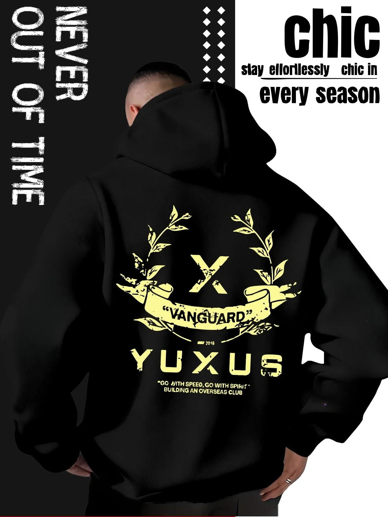 Vintage Hoodie Unisex Collegiate Academy Varsity University Ivy Retro Campus Trendy Oversized Sport Sweatshirts