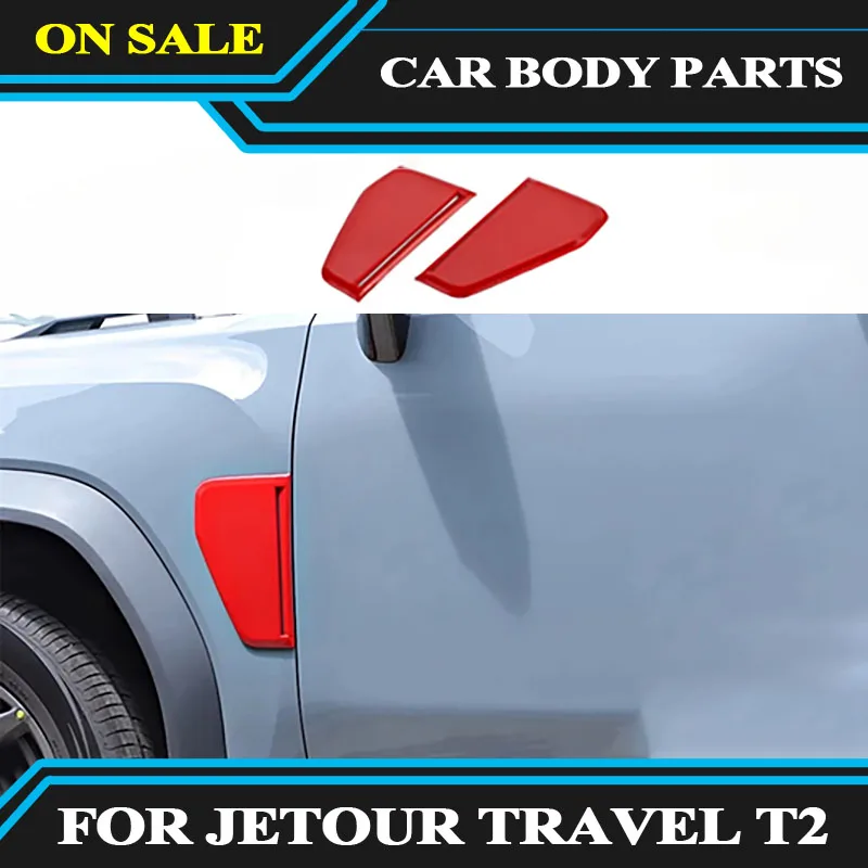 Fits for JETOUR Traveler T2 car fender trim cover 2024 body side label exhaust protection sticker external accessories