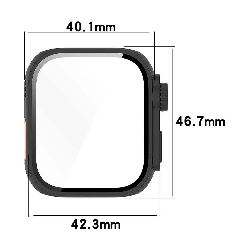 Change to Ultra PC Case+Glass For Huawei Watch Fit 3 Smart Watch Screen Protector for Huawei Fit 3 Upgrade to Ultra2 Accessories